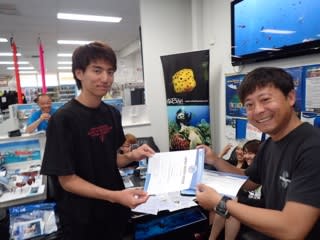 週末誕生のNEWダイバーのご紹介